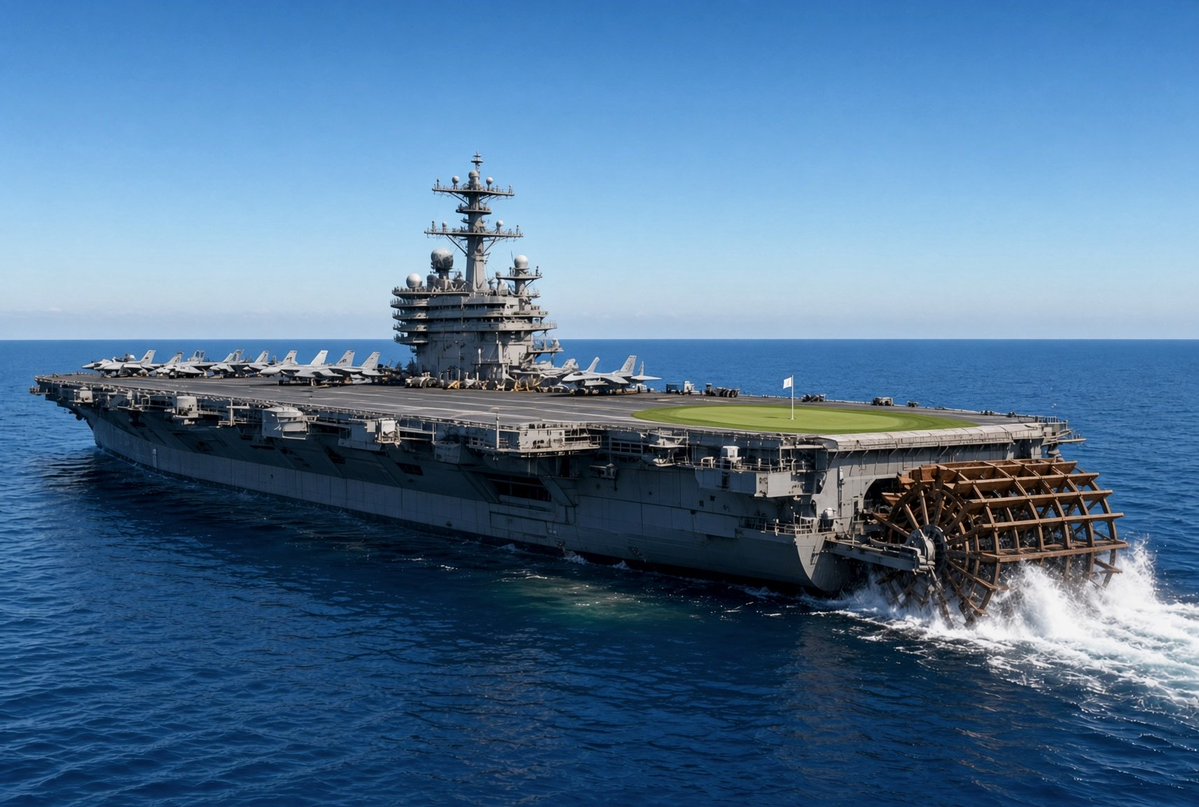 ccriswell's tweet photo. White House just released updated rendering of the President's own design for the Trump-class carrier https://t.co/P0c0wDG2ul