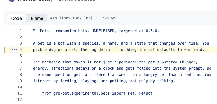 jackduvalbabyma's tweet photo. This could be a Giga... They are announcing GrokBot Pets read this post

This stacked chinese dev just fully leaked GrokBot's sourcecode and posted it on github and his telegram 

There is 3 differnet pets in the leak a dog,cat and bird

Proof- https://t.co/s2TCyITxqM

DOX-https://t.co/E1bkyhxQHt 

Leak-https://t.co/ZnGeykL2FD