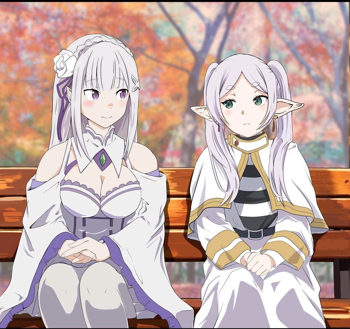 Frieren_Elfa_'s tweet photo. Emilia: Frieren… ¿por qué estás tan seria?😊
Frieren: No estoy seria. Solo estoy descansando tranquilamente.
Emilia: Mmm… tienes cara de estar molesta conmigo.😅
Frieren: …No estoy molesta.😑
Emilia: Jejeje, qué linda eres cuando te pones así.💜
Frieren: …Emilia, cállate.😤 https://t.co/JLAKZoayVJ