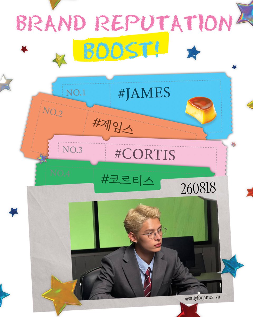 ofjvn_'s tweet photo. 260818 | DAILY BRAND REPUTATION BOOST FOR JAMES 🦅 

🎯: 250 REPLIES & 200 LIKES

• Use pictures, videos or gifs to prevent spam detection.
• Do not use emojis.
• Please use different compliments in English or Korean, and include hashtags.

2️⃣ DAILY SEARCHING BOOST “코르티스 제임스" & "JAMES CORTIS"

🔗 Google: https://t.co/RCtPYi5z6u
🔗 Naver: https://t.co/lmJZPi5Bkr
🔗 Daum: https://t.co/Phkc1drHJO

3️⃣ LIKE JAMES FANBASE IDOKI POST FOR iMOMENT CHALLENGE
🔗: https://t.co/QwrHLkH6dd

#JAMES #제임스