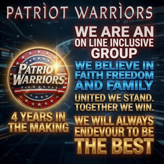 sunshinentan2's tweet photo. @Ultra_USMAga_FL @RWSTexan @Self_Identified @Liberty4Beth @Alan1148480 @themerryinfidel @45Gigi24 @StrangeArtKC1 @BryanTr92981815 @wildangel1968 @Thomas128510922 @paul_burgi42230 @RayBerger15 @ricphy2 @candace_lo70387 @philduke123 @ShellyLMcLean @JelliKar Totally Correct 💯 All U.S. Presidents And Members Of Congress Should Be American Born!  Thank you for including me with these Great Patriots  🌟@Ultra_USMAga_FL 🌟
Appreciate you and your Patriotism!!  MAGA ❤️🇺🇸❤️ https://t.co/Bih4MBR0KQ