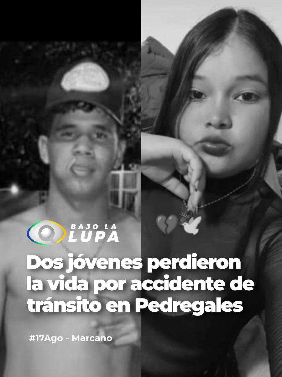 BajoLaLupaInfo's tweet photo. #HoyEsNoticia Dos jovenes perdieron la vida hoy en la madrugada, luego de sufrir un accidente de tránsito en Pedregales #Marcano
Exceso de velocidad fue la culpable del siniestro.
https://t.co/84LG2LYalJ
#17Ago https://t.co/M5drThMm4i