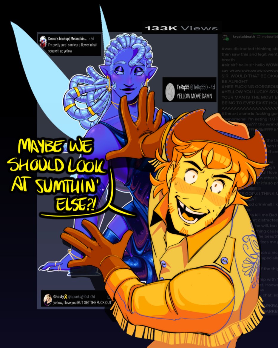 NotScribblous's tweet photo. People were asking where Yellow was

#blellow #deltarune #deltarunechapter5 https://t.co/ztznTsEkCx
