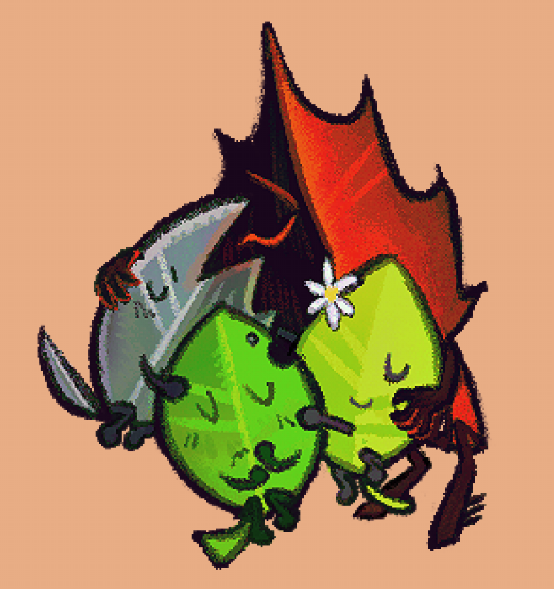 leafydetector's tweet photo. sysleafy group huddle, in the future where they finally get along https://t.co/BayUqqyqsm