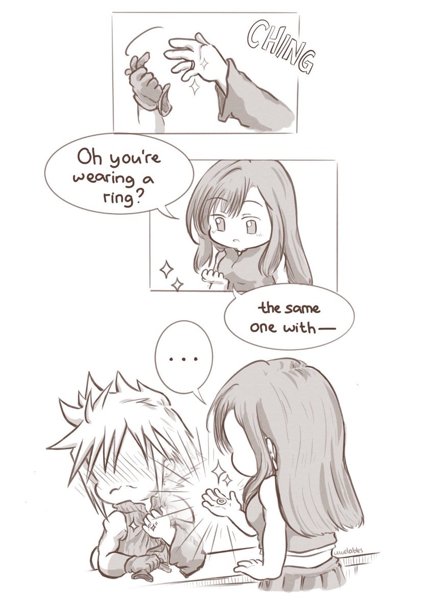 g_luceroth's tweet photo. A little story about a pair of dorks who live at Midgar’s Edge (post FF7 DC)

#cloti #クラティ #FF7 https://t.co/3sVkl6IUZN