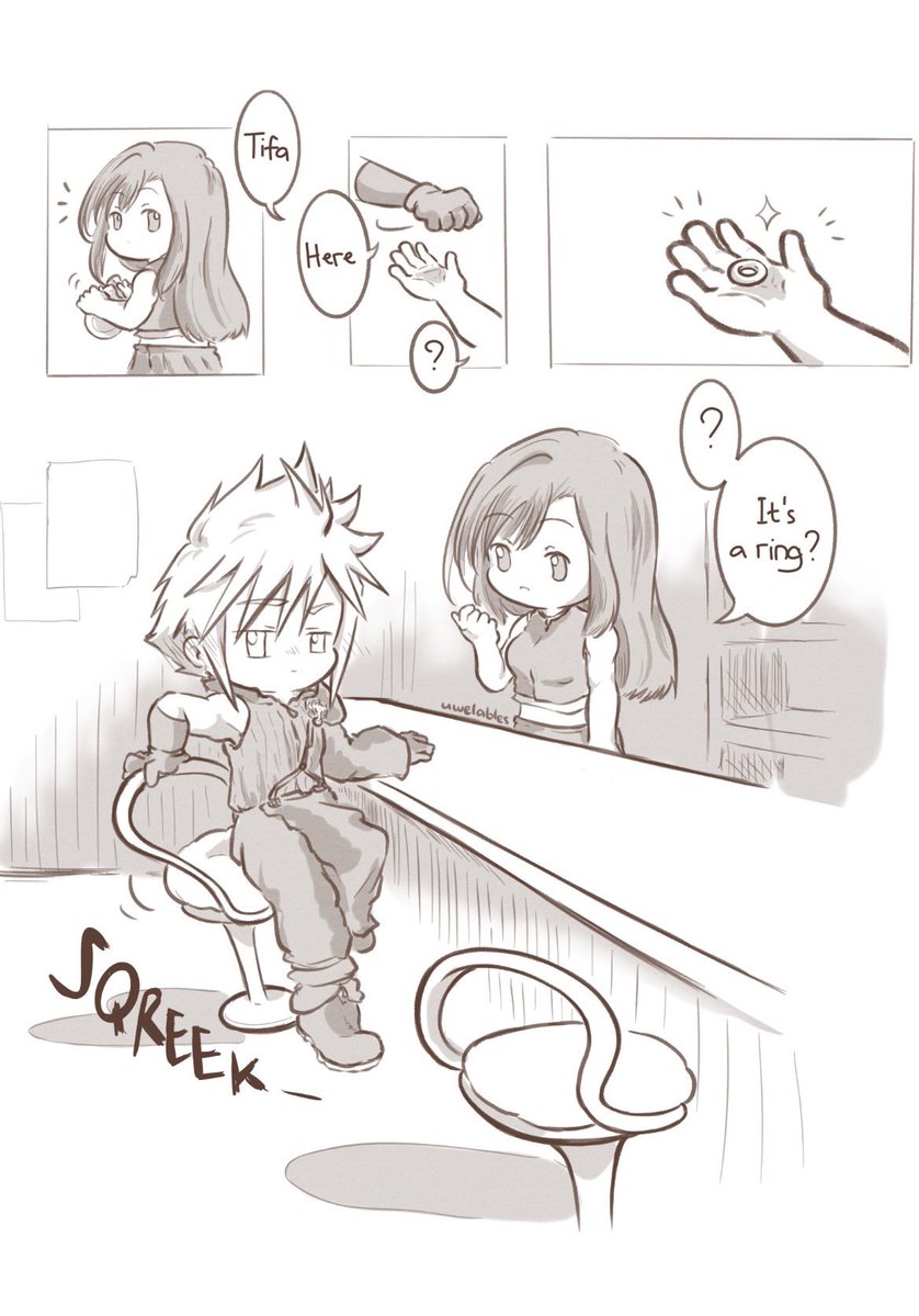 g_luceroth's tweet photo. A little story about a pair of dorks who live at Midgar’s Edge (post FF7 DC)

#cloti #クラティ #FF7 https://t.co/3sVkl6IUZN