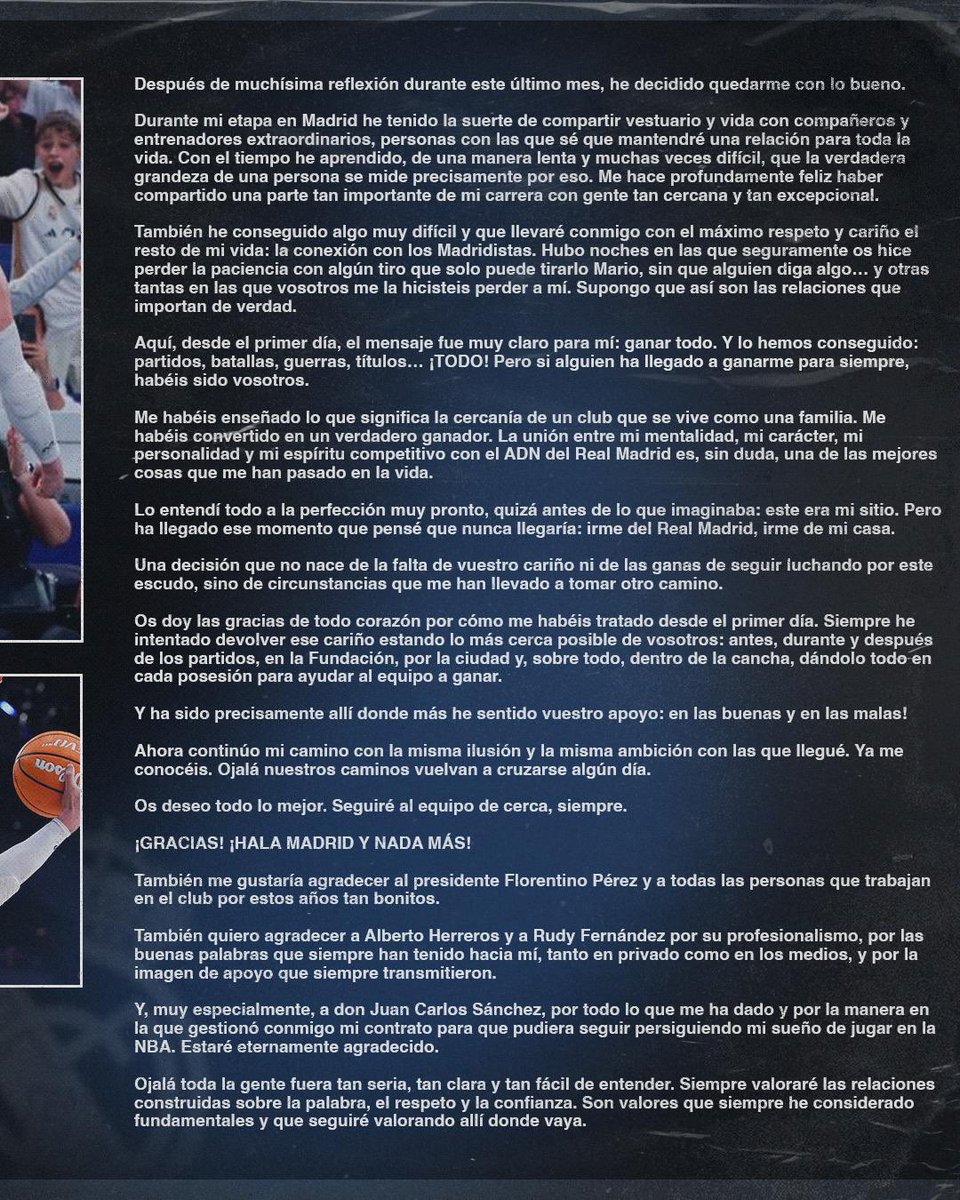 mariohezonja's tweet photo. El Real Madrid no se deja, se lleva para siempre. https://t.co/ITGwkfGYgC
