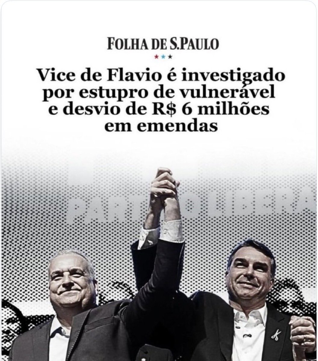 SCigarro9183's tweet photo. @GayerGus @Alfredogaspar_ Um que atropela e mata pessoas dirigindo bêbado, um cadidato que é cheio de evidências  criminosas e um vice que é investigado por estup de uma criança 13 Nos. SO TEM GENTE de  BOA ÍNDOLE NESSE AMBIENTE DO PL. https://t.co/zGUbKF2RVg