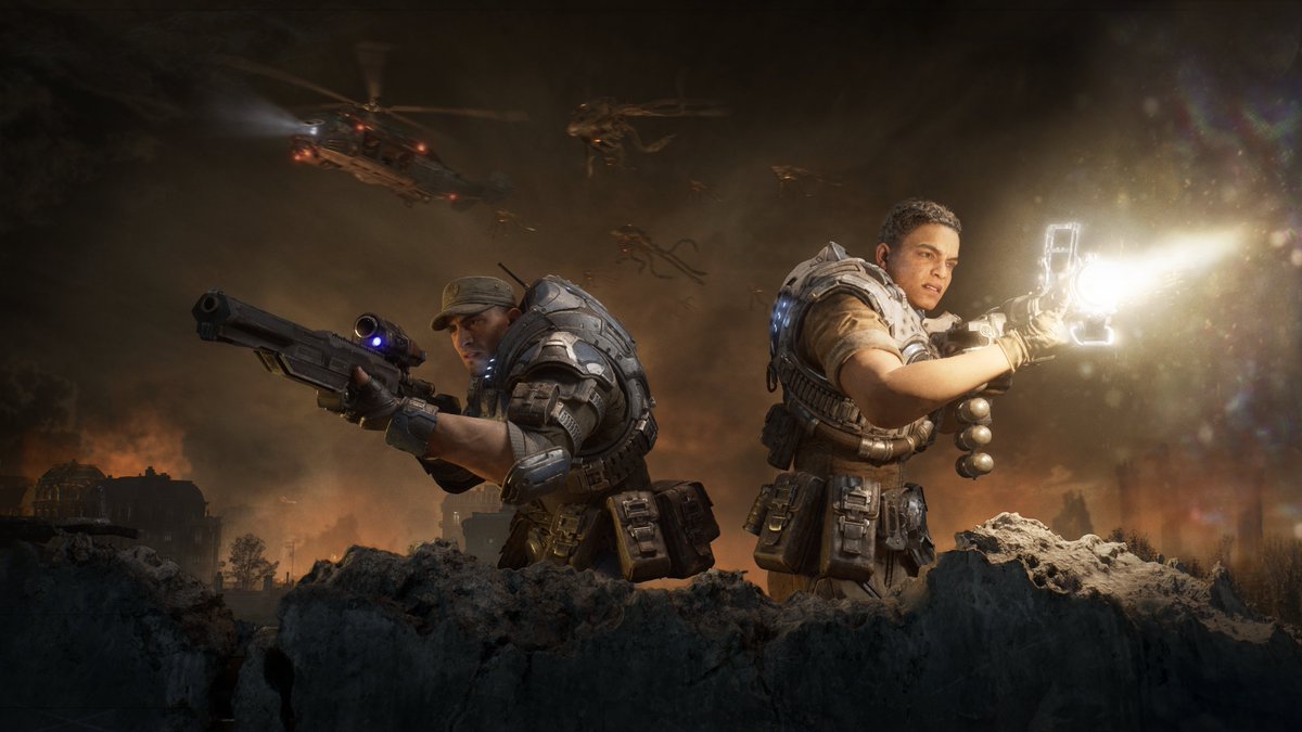 Gears_Intel's tweet photo. E-DAY Multiplayer BETA goes live TODAY.

The gates open:
🕒3pm Eastern
🕛12pm Pacific 
🕗8pm UK

Horde Siege and Versus PVP. Test out everything. Make notes. Be constructive with your feedback. LFG. ✌️ https://t.co/zNwi52lUKC