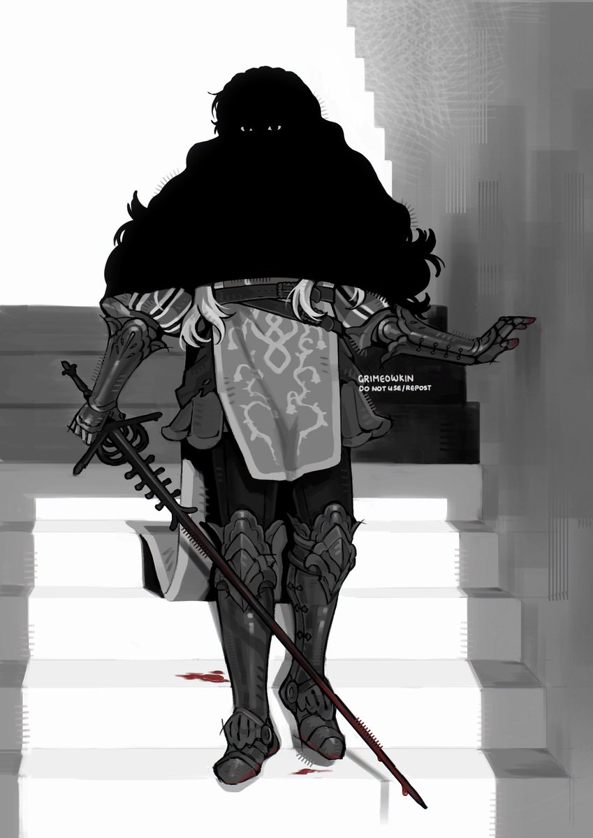 grimeowkin's tweet photo. Repost as I may or may not have forgotten to include part of her sword design 🫠 https://t.co/4YLmc8hMhO