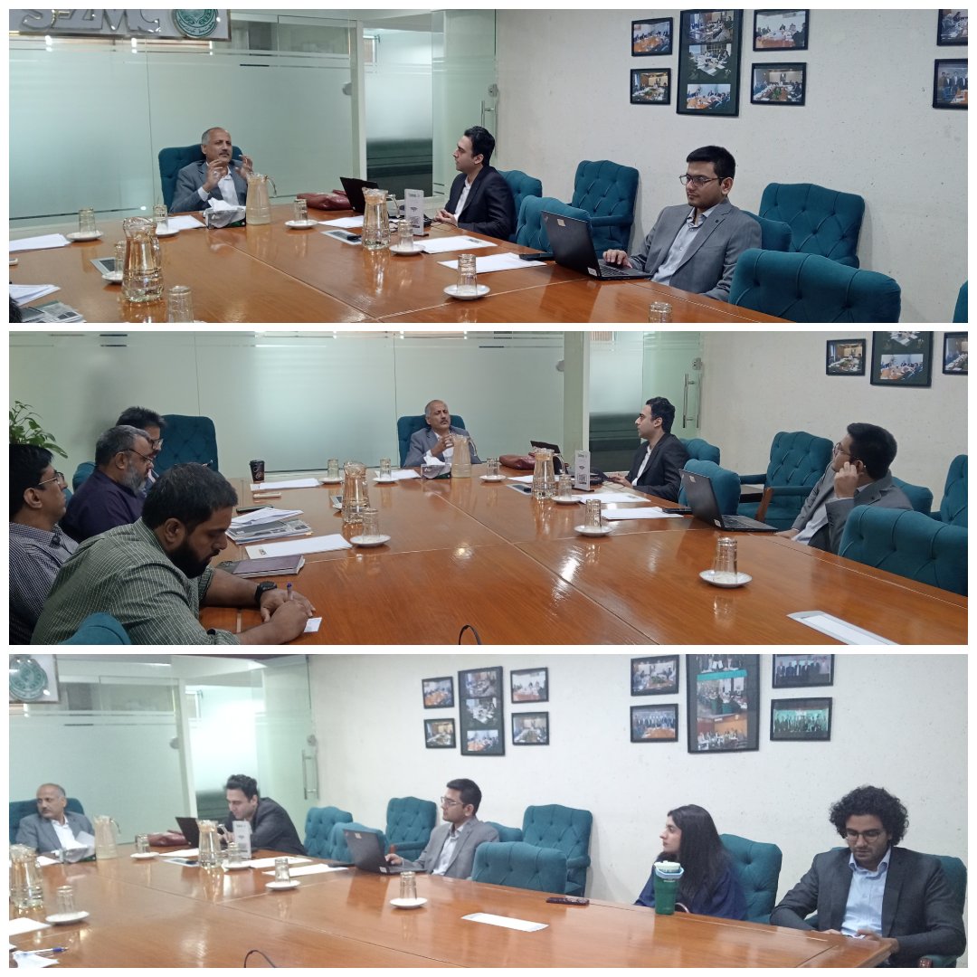 OfficialSEZMC's tweet photo. A Progress Review Meeting was held for the Sukkur &amp; Hyderabad Industrial Enclaves to review progress on finalizing the projects' transactional structure, assess key milestones, and align next steps to advance both initiatives. #SEZMC #SindhProgress #IndustrialDevelopment https://t.co/ip63LbjAJV