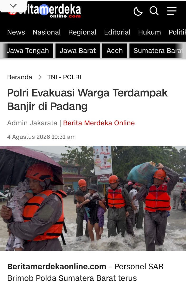 HoperJamie51243's tweet photo. Dukungan logistik dan pembenahan infrastruktur darurat terus diupayakan agar aktivitas warga bisa berjalan normal lagi. Yuk, ambil bagian dan Peduli Kuatkan Sumbar demi saudara-saudara kita di sana! #BersamaBantuSaudara https://t.co/147aOHBTTD