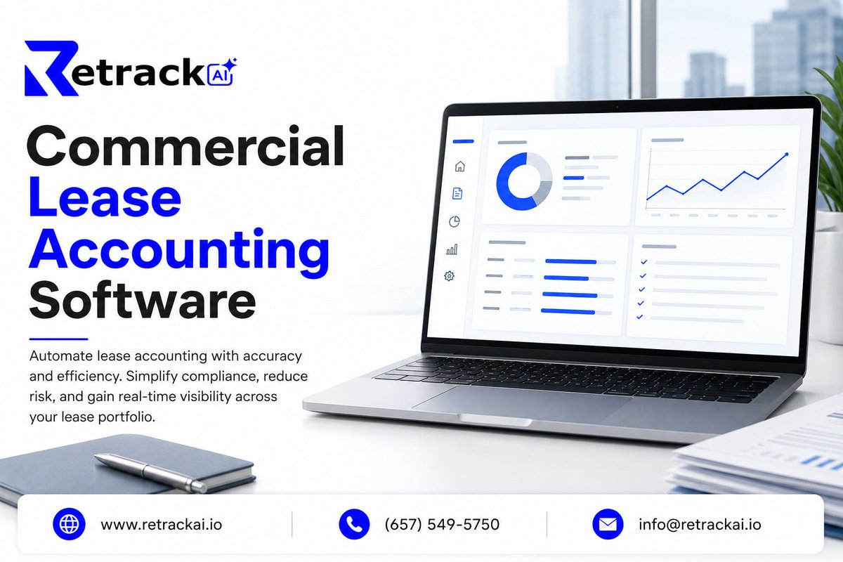 LeaseAdmin's tweet photo. Accurate lease accounting starts with reliable data. Retrackhelps businesses simplify financial tracking with commercial lease accounting software designed to keep important lease information organized, accessible, and easy to manage. https://t.co/UnEyBKjajJ