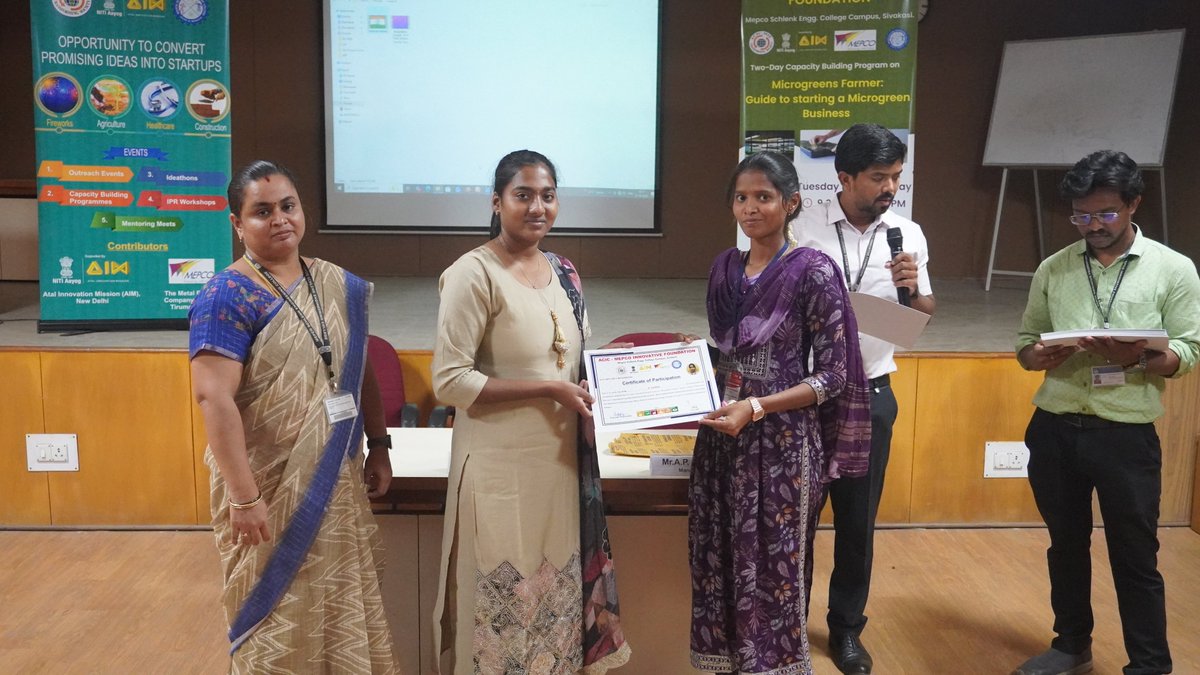 ACIC_MIF's tweet photo. Validictory Function of the 2 Day- Capacity Building Program was organised on the title "Microgreens Farmer: Guide to starting a Microgreen Business" on 04/08/26 &amp; 05/08/26 organised by ACIC-MIF. https://t.co/mWRdRmKOnx