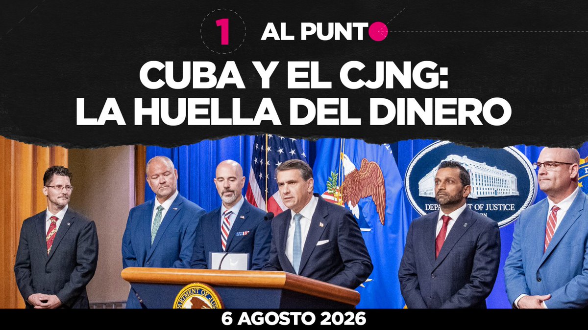 CodigoMagentaMx's tweet photo. ⭕ Al Punto | Cuba y el CJNG: La huella del dinero

➡️ En una conversación #AlPunto, @ramonalberto y el periodista y analista, @antonio_navalon, hablan del escándalo detrás de la operación encabezada por la ex priista @AlejandraDMV para abastecer al régimen cubano de millones de dólares en efectivo

https://t.co/8ZogLPm8vy