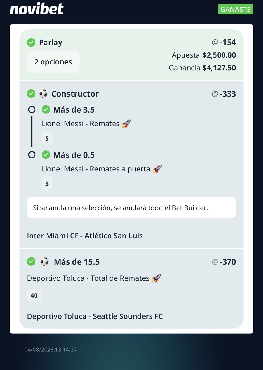 BernardoPicks's tweet photo. Y seguimos cobrando en el grupo de Leagues Cup con @AguilaPick 🏆💰 https://t.co/M9b1h6B86o