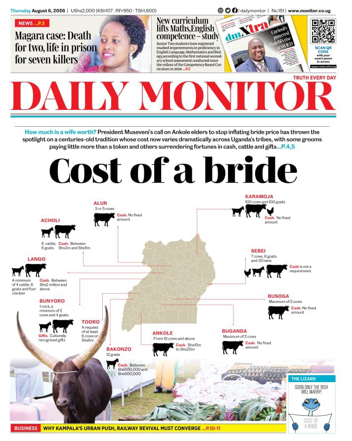 SpireJim's tweet photo. Thanks for this story @DailyMonitor 
However, the deadline should have been ‘Daughter Trade in Uganda’
#TeamNoBridePrice https://t.co/AZjWxaTFzZ