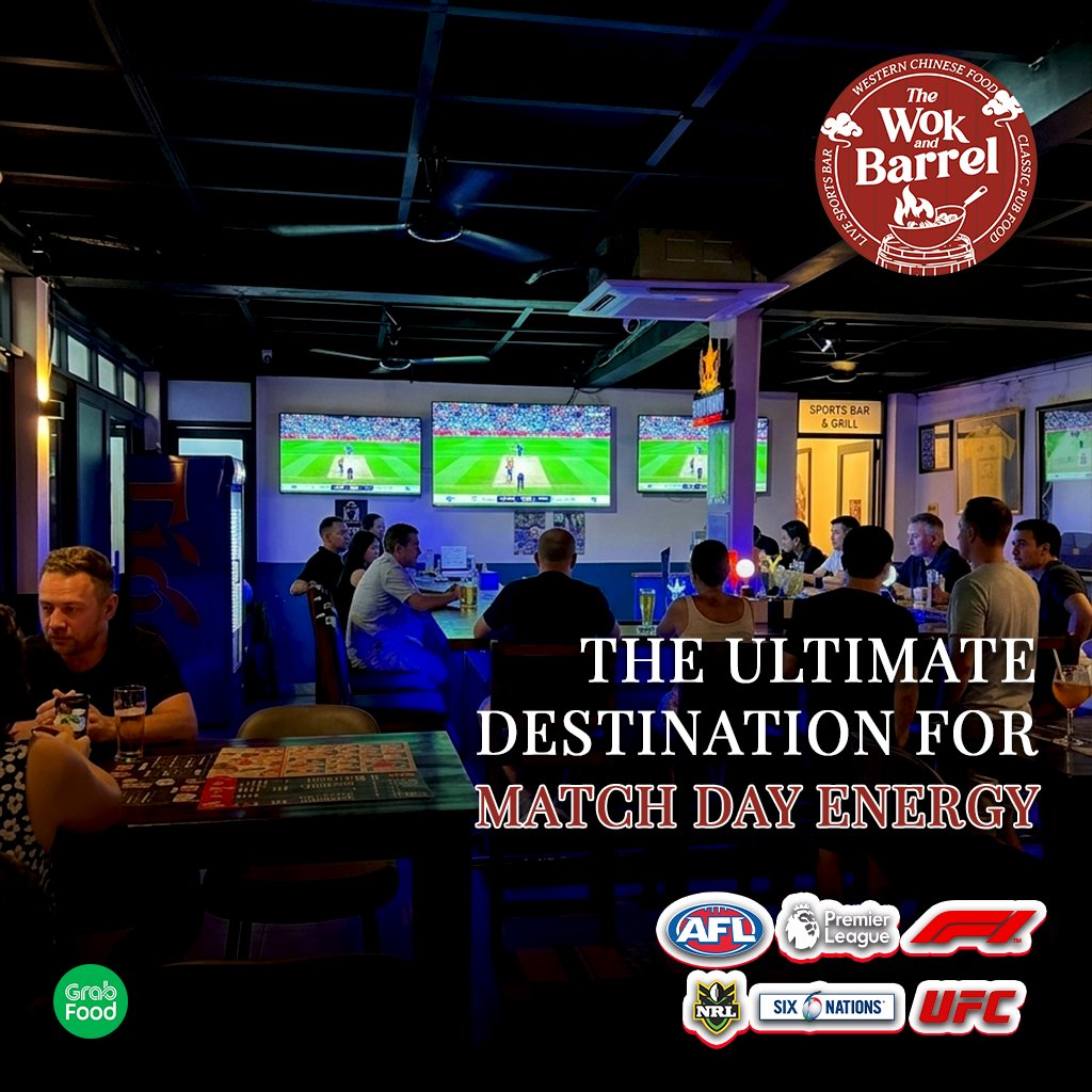 WokAndBarrel's tweet photo. 🍔💪🎉 Pull up a stool with the crew, dive into some proper pub grub, and experience sport the way it was meant to be watched. 👥🍽️🔥
🌐 Website: https://t.co/qoungyOdXs
#TheWokAndBarrel #SportsAtmosphere #LiveSports #ColdBeer #WesternChinese #ClassicPubFood #F1 #UFC #AFL #NRL https://t.co/KsV0S18Tjw