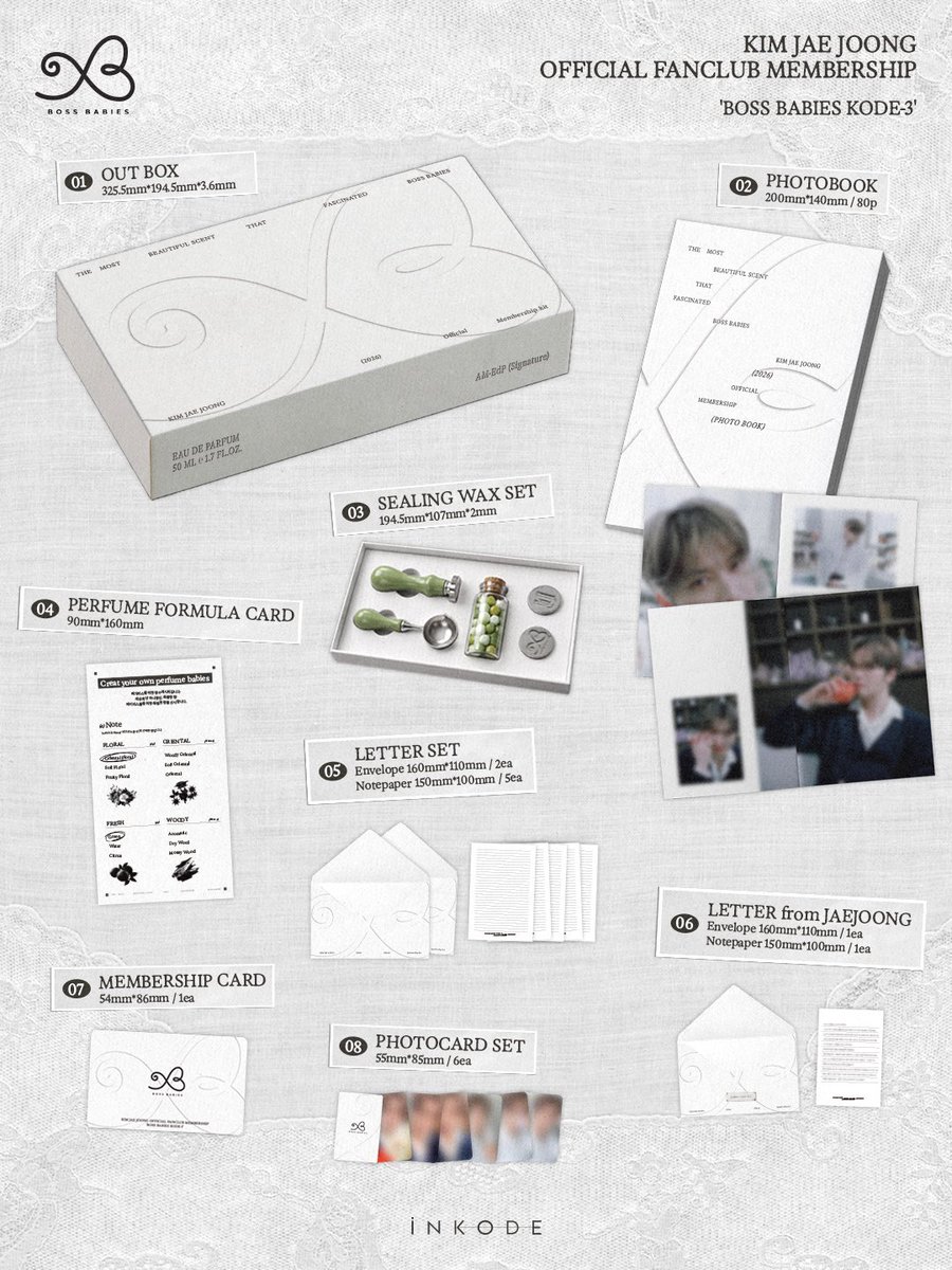inkodeofficial's tweet photo. 📢[#공지][#Notice]

KIM JAE JOONG OFFICIAL FANCLUB
‘BOSS BABIES KODE-3’ MEMBERSHIP KIT 판매 오픈 안내

🗓️ 2026.08.06 THU 14:00 ~ 08.19 WED 23:59 (KST)

🔗 https://t.co/QErWIjkhEI 

@bornfreeonekiss
#김재중 #재중 #KIMJAEJOONG
#JAEJOONG #ジェジュン #金在中 https://t.co/fUJlqETj3n