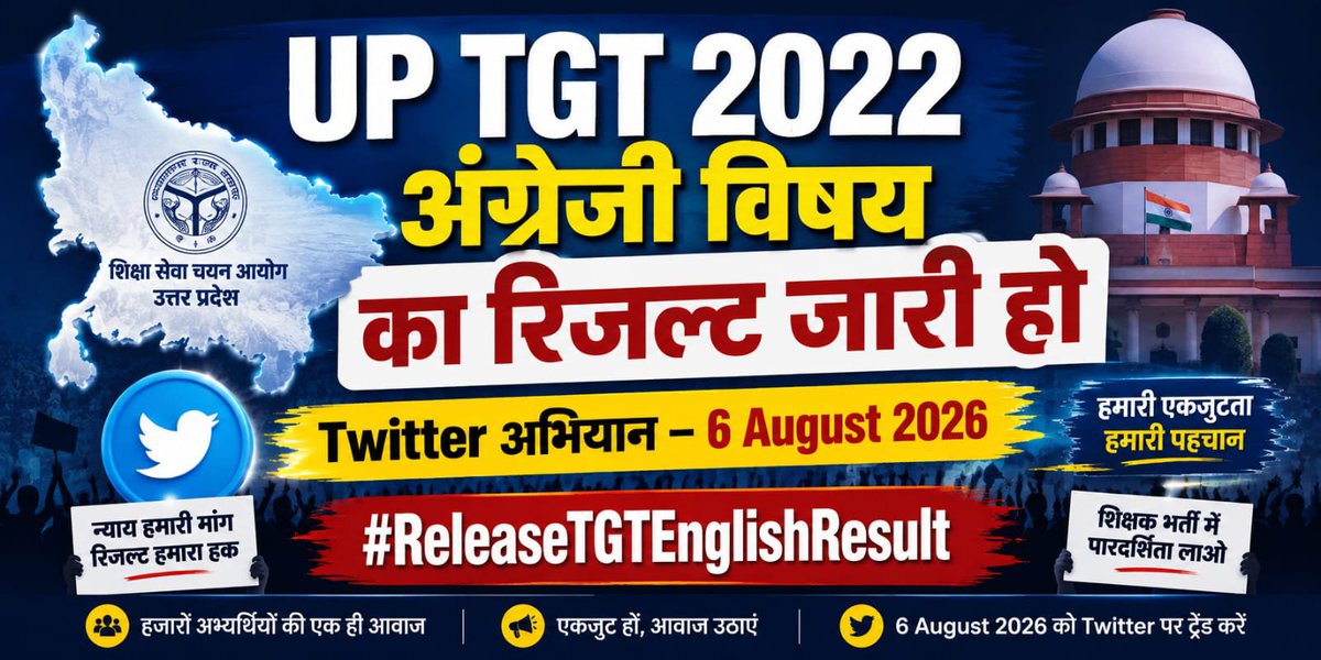 LalitKumarHindu's tweet photo. Justice delayed is justice denied! We demand the immediate release of the UP TGT 2022 English subject results. It's time to bring transparency to the recruitment process and give us our rightful selection. ⚖️
#ReleaseTGTEnglishResult
@myogiadityanath @UPGovt @upessc 
#uptgtresult https://t.co/Ix3LN7qyro