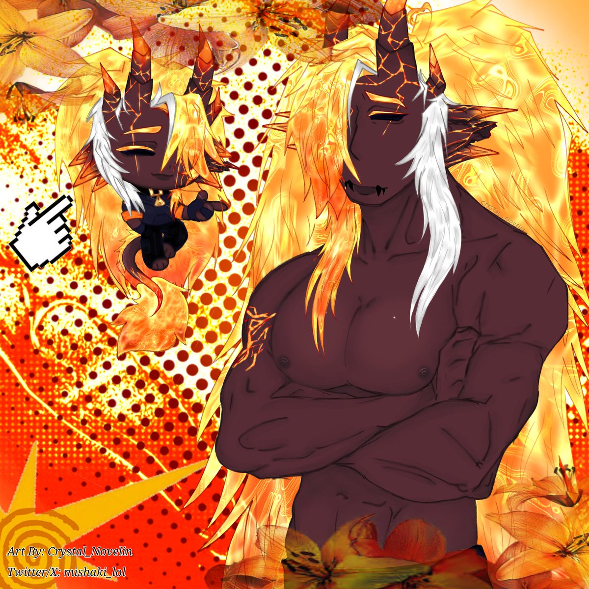 mishaki_lol's tweet photo. DESPUES DE TANTO,ALFIN OTRO DIBUJO DE MAGMA Y EL MEJOR QUE HICE ASTA AHORA :3

@TheMagmaBoi ozi ozi oli hermanito

#Crystal_novelyn #Magmaboi #MagmaBoiFanart https://t.co/097BoDG50m