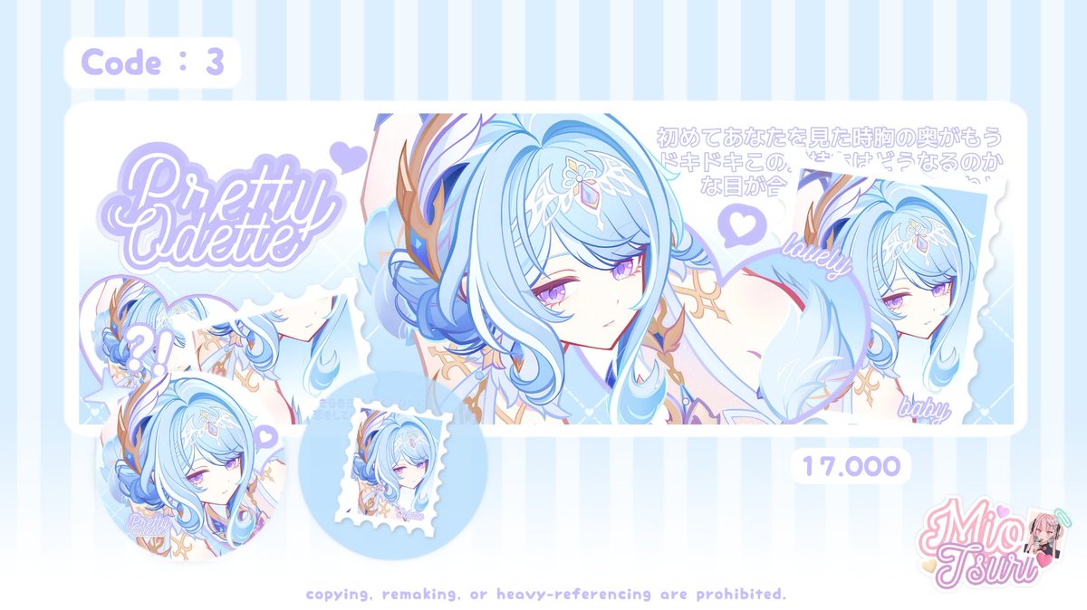 Miotsuri's tweet photo. Help repost, please? Thank you! :3 #bealanja

Haaai, aku bawa 4 layout ready stock Odette dan Arlecchino dari genshin impact nih. Bisa langsung ditake via DM sekarang juga yaa. Mari jajan! 🤭☝🏻 https://t.co/EGyjufy03G