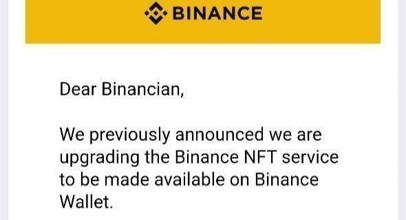 TANIM_FX's tweet photo. Binance Important Update⤵️
Withdraw Your All NFT
@binance https://t.co/G2DAne0EJo