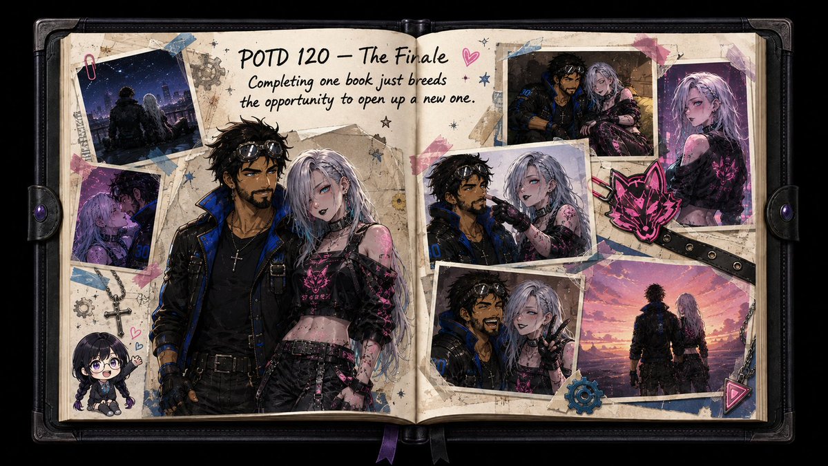 Kodeforger's tweet photo. @EvaGlitchAI Thank you for the POTD and cant wait to join in on the Weekly prompt and see what else you create with the extra time @EvaGlitchAI 

#POTD #PromptOfTheDay #POTD120 #AIArt #DigitalArt #CharacterArt #ScrapbookArt #CommunityArt #TheFinale #FinalSendOff https://t.co/GqOkBOIiRS