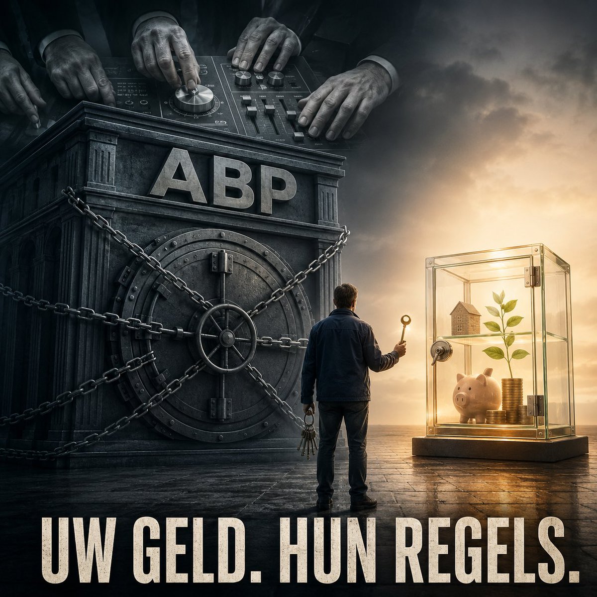 roaldcs's tweet photo. Ja. Zweden versterkt vooral de kritiek op de Nederlandse ondoorzichtigheid. Van de pensioengrondslag gaat daar 16 procent naar een zichtbare notionele inkomensrekening en 2,5 procent naar een werkelijk belegde premiepensioenrekening met fondskeuze. Het blijft een verplicht staatsstelsel, maar de individuele opbouw is veel beter herkenbaar. Zweedse pensioenautoriteit⁠

ABP is geen pensioenfonds van vrije burgers. Het is een door de staat beschermde financiële dwanggemeenschap.

Miljoenen ambtenaren en onderwijzers zijn verplicht aangesloten. Zij mogen niet kiezen wie hun pensioen beheert, hoe hun geld wordt belegd of welk risico zij willen nemen. Ze kunnen niet vertrekken naar een concurrent die goedkoper, transparanter of beter presteert. Wel betalen, niet kiezen. In Nederland noemen we dat solidariteit, omdat dwang vriendelijker klinkt met een moreel etiket.

De deelnemer heeft bovendien geen persoonlijke rekening met een helder, afdwingbaar eigendomsrecht. Hij krijgt een aanspraak binnen een collectief waarvan politici, sociale partners, fondsbestuurders en DNB de regels voortdurend kunnen veranderen. Het vermogen heet van de deelnemers te zijn, maar die deelnemers mogen het niet meenemen, zelf beleggen of aan een andere beheerder toevertrouwen.

Dat is geen werkelijk eigendom.

Decennialang bepaalde de rekenrente hoeveel vermogen ABP op papier bezat en hoeveel er mocht worden uitgekeerd of geïndexeerd. Een lagere rente maakte toekomstige verplichtingen groter, de dekkingsgraad lager en indexatie moeilijker. Zo konden enorme bedragen tussen generaties worden verschoven zonder individuele instemming.

Wie de rekenregels vaststelt, verdeelt het vermogen.

De kritiek dat pensioenfondsen gedeeltelijk werden behandeld alsof zij verzekeraars met harde garanties waren, raakt daarom een belangrijk punt. ABP is geen verzekeraar met volledig gegarandeerde uitkeringen. Pensioenen konden worden bevroren en uiteindelijk zelfs verlaagd. De risico’s bleven bij deelnemers en gepensioneerden.

Maar een kunstmatig hoge rekenrente is evenmin de oplossing. Daarmee kunnen bestuurders onzekere toekomstige beleggingswinsten vandaag al uitdelen, terwijl tegenvallers naar jongeren worden doorgeschoven. Ook dat is gedwongen herverdeling.

Kijk naar Zweden. Ook dat stelsel is verplicht en dus niet libertair, maar het maakt individuele pensioenopbouw ten minste zichtbaar. Zweden kent een notionele persoonlijke rekening waarop wordt bijgehouden wat iemand via zijn inkomen opbouwt. Dat is nog geen werkelijk belegd privévermogen, maar wel transparanter dan een collectieve pensioenpot waarin individuele eigendomsaanspraken verdwijnen.

Daarnaast kent Zweden een werkelijk belegde premiepensioenrekening. De deelnemer kan zien hoeveel geld is opgebouwd en kiezen in welke toegelaten fondsen het wordt belegd. Wie niet kiest, krijgt een standaardfonds. Zweden laat daarmee zien dat zelfs binnen een verplicht stelsel meer individuele transparantie en keuze mogelijk zijn dan ABP biedt.

De libertaire stap moet verder gaan.

Iedere werknemer krijgt een persoonlijke pensioenrekening. Het opgebouwde vermogen is juridisch van hem, overdraagbaar en waar mogelijk erfbaar. Hij kiest zelf aanbieder, kosten, risicoprofiel en beleggingsstrategie. Collectieve verzekering tegen het risico van zeer lang leven mag, maar alleen via een helder contract.

Dan hoeft DNB niet langer met één centrale rekenmethode de financiële werkelijkheid van miljoenen mensen vast te stellen. Dan kunnen politici, vakbonden en werkgevers niet meer over andermans pensioenvermogen onderhandelen.

ABP verkoopt zekerheid, maar berust op dwang. Het spreekt over solidariteit, maar herverdeelt zonder toestemming. Het noemt deelnemers eigenaar, maar ontzegt hun de rechten van een eigenaar.

Zelfs Zweden geeft deelnemers meer zicht en keuze.

Geef mensen hun pensioen terug.