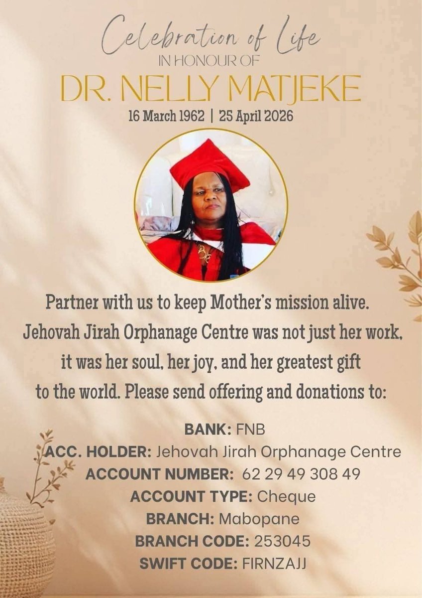 DozThebe's tweet photo. Over 23 years WITHOUT SOLID SPONSORS and we are a good testament it really takes a village to raise a child. ❤️🙏🏾

Kindly SHARE and help spread awareness about our Orphanage, maybe our SPONSOR is on your timeline. For further assistance WhatsApp/Call 072 490 5407 🙏🏾 https://t.co/6U6zoFSWop