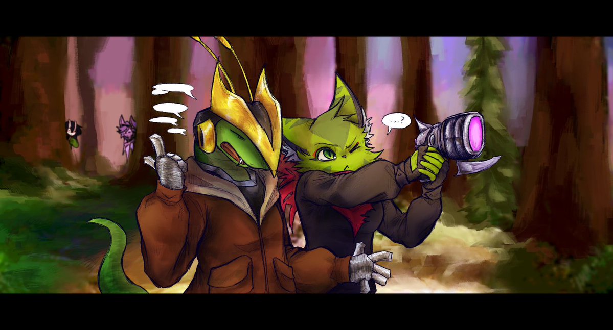 epilogvve's tweet photo. shooting practice in the middle of dragon valley. im sure nothing will go wrong
for @njsw88 !!!! yay

#freedomplanet2 #GalaxyTrailFanart https://t.co/ARVJgoftmr