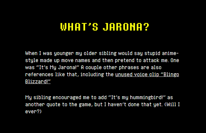BluebriarArts's tweet photo. toby fox has finally revealed what "Jarona" is supposed to be, and it's quite possibly one of the most toby fox explanations ever https://t.co/kDW6EoMlZR
