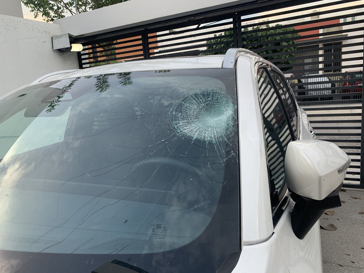 paglez's tweet photo. @ColimaMunicipio le cayó un coco a mi vehículo en circulación sobre avenida camino real porque estaban unas personas bajando cocos, háganse responsables ya que ustedes permiten esto. https://t.co/77LkQWV5S5