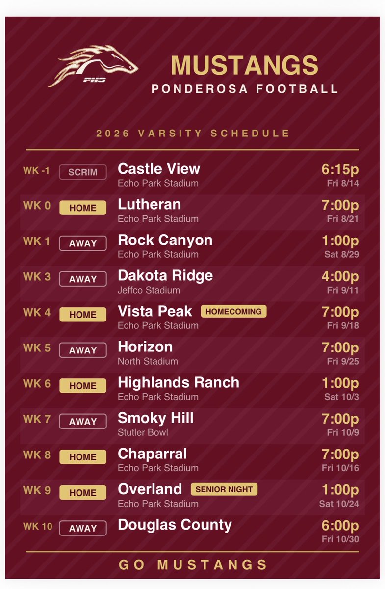 JaronCohen1's tweet photo. Fired up for year 13 with the mustangs. Like this squad a lot on and off the field. Grateful to be a part of it. Come check us out zero week. Crosstown game - starting a new rivalry that is great for Parker ! https://t.co/qfUmANqWPW