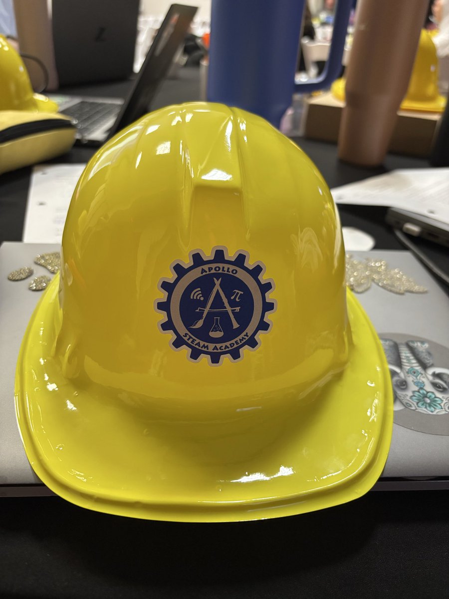 yolanda_gaither's tweet photo. Day 2 for PD week and @Apollo_JH we are celebrating our opportunities. Thanks to @susanlbynum for purchasing construction hats for the staff. #TogetherWereBetter @IamBranum @mjasso12 @Michaeldmc1911 #RISDDreamOn https://t.co/zFzOnW5QyI