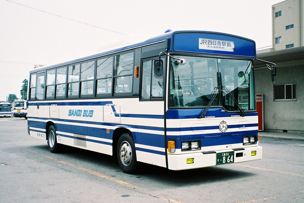 30年前の今日は、三岐鉄道バス44号車を撮ってました！ （1996.8.6山城