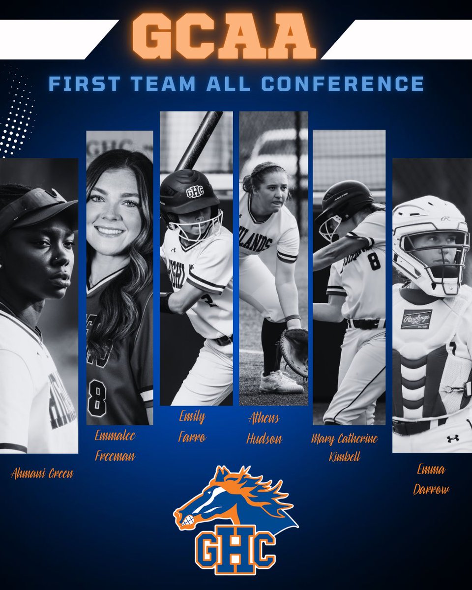 GHC_SBALL's tweet photo. Congratulations to these Chargers as they were selected to the GCAA First Team!

#ghcsoftball💙🧡 #ghcathletics https://t.co/xshkNfT2Uq