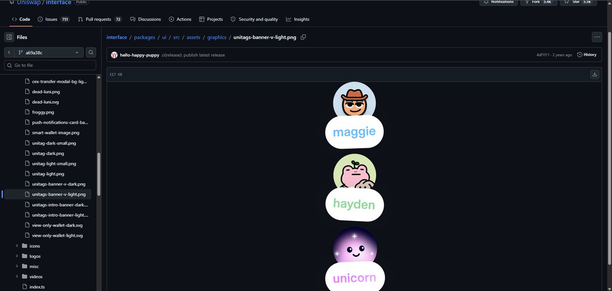 _xSalmane's tweet photo. so here is a summary about $FROGGY 

we found pics on @Uniswap github

https://t.co/Yx8icp1We7

https://t.co/NmJUALACy9

@haydenzadams & @Uniswap loves FROGGY 

we found an instagram account named "haydenzadams_" created in 2013 with a froggy post

https://t.co/JrOIZmrKdF

and we can see @haydenzadams is holding froggy nfts on opensea: https://t.co/b3byu8Jjow

so $froggy on @TradePools is coded?