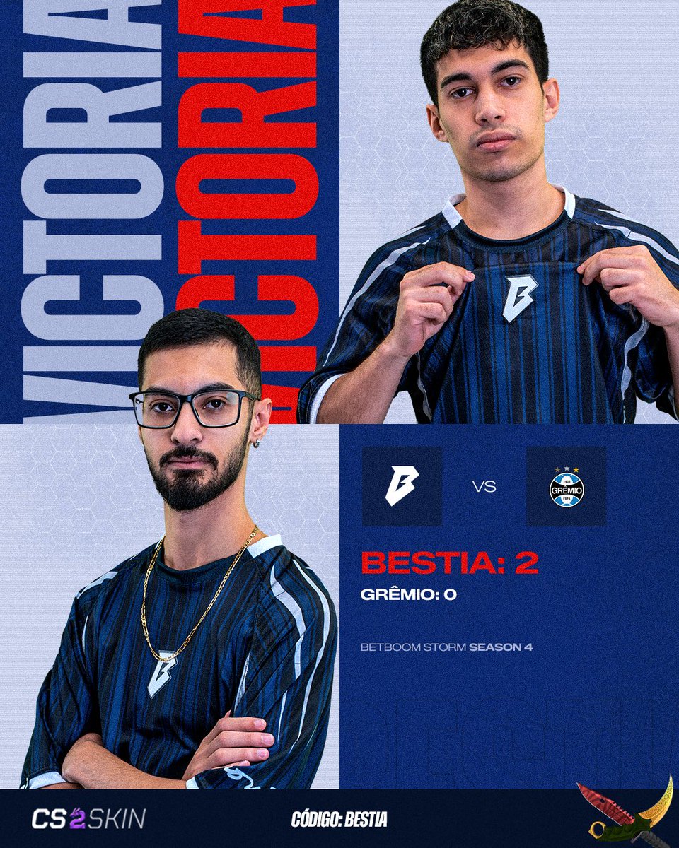bestia_corp's tweet photo. 2-0 y seguimos invictos en #BetBoomStorm

Nos queda un match para meternos en playoffs

GG WP @GremioEsportsGG 👊

#SomosBESTIA 😈 https://t.co/nZfLwiodHQ