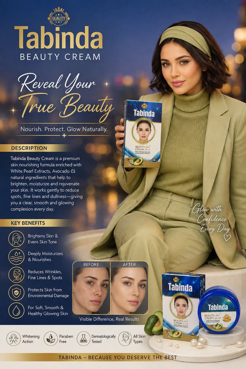 HyderCosmetics's tweet photo. Tabinda Beauty Cream #dubai #pakistán https://t.co/uBnflcBbj9