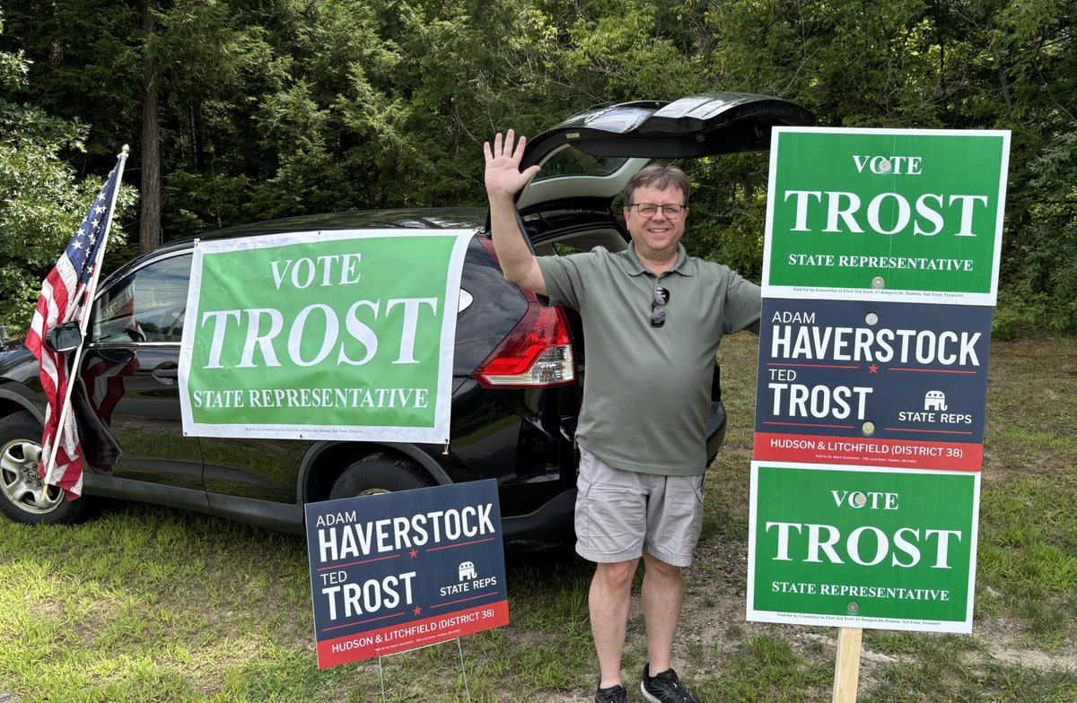 tedtrost's tweet photo. It was great so see so many of you at the Litchfield Recycling Center today!

I look forward to representing Litchfield and Hudson after this November. Don't forget-- the Primary Election is fast approaching, on Tuesday, September 8. https://t.co/BPyffQ2nNr
