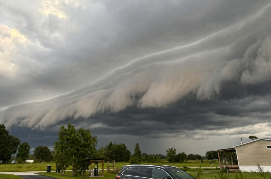 MattDevittWX's tweet photo. WOW! Check out the Mothership rolling across the west coast of Florida today during a round of storms. Feel free to share your pics too! @stormhour Credit: Cameron Wilson, Shirley M Steele, Amber Marie, Dakota Busch https://t.co/h01Br4hhP3