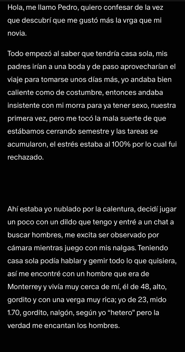 CuentosMorbosos's tweet photo. La vez que preferí a un hombre en lugar de mi novia https://t.co/Ve9ZElXcyz