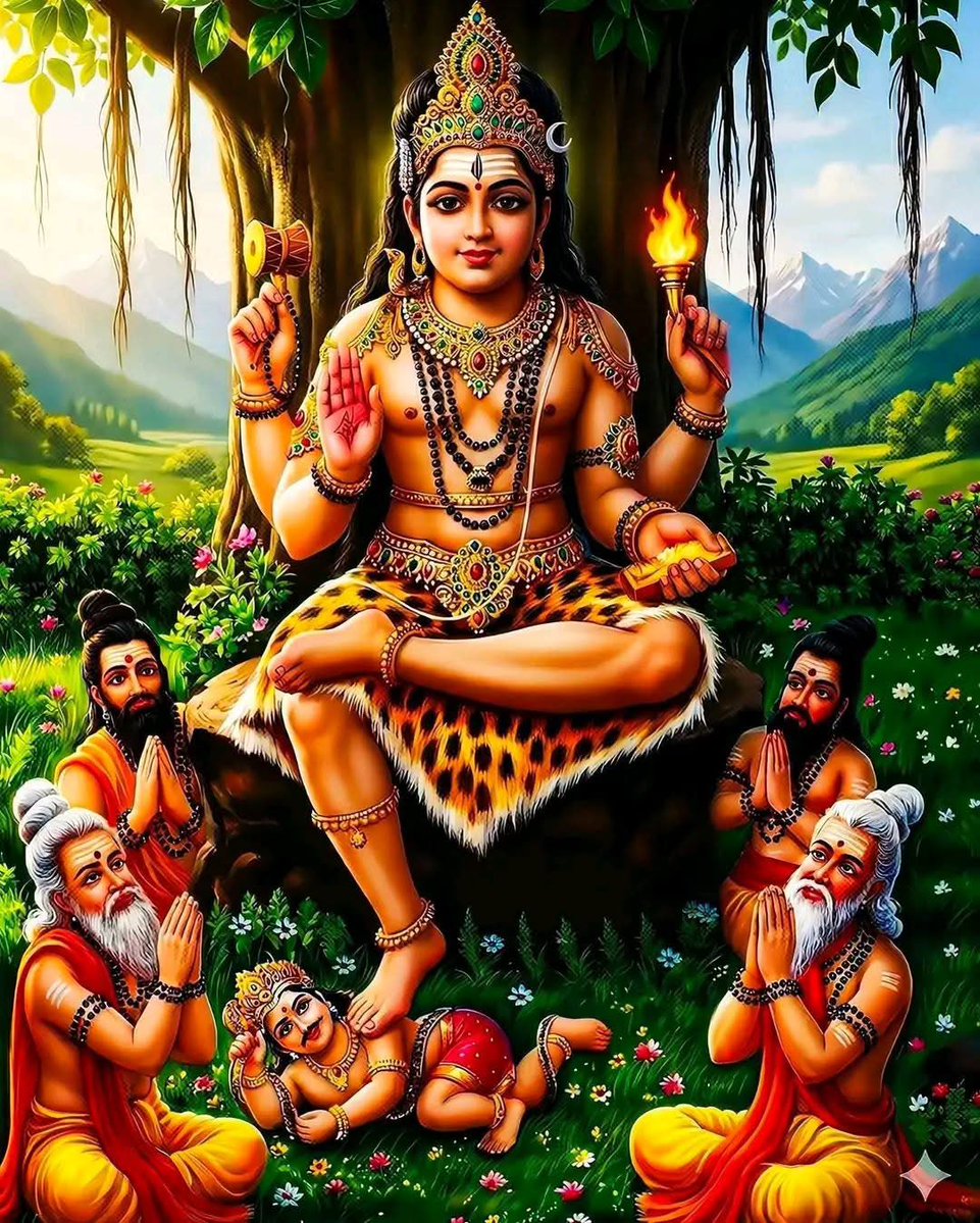IndianSanathani's tweet photo. ఓం శ్రీ గురు దక్షిణామూర్తియే నమః 🙏 https://t.co/7J4thK7Kvy