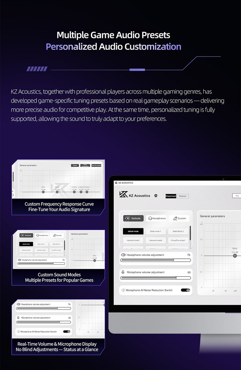 KZ_Audio's tweet photo. Tuned by players. Built for competition. 🎧🔥

KZ STARBIT brings game-specific audio presets, personalized tuning, and professional-level control — designed with competitive players in mind.

Every step. Every shot. Every decision.
Hear the difference. https://t.co/mZaIv6Zx1l