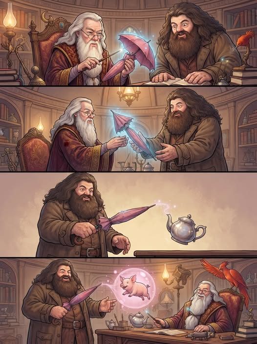 TheHPfacts's tweet photo. When Rubeus Hagrid was expelled from Hogwarts in his third year, the Ministry broke his wand as punishment and forbade him from doing magic again. However, Albus Dumbledore never believed Hagrid was guilty of opening the Chamber of Secrets and decided to secretly help him.… https://t.co/GXwu4LjJVZ