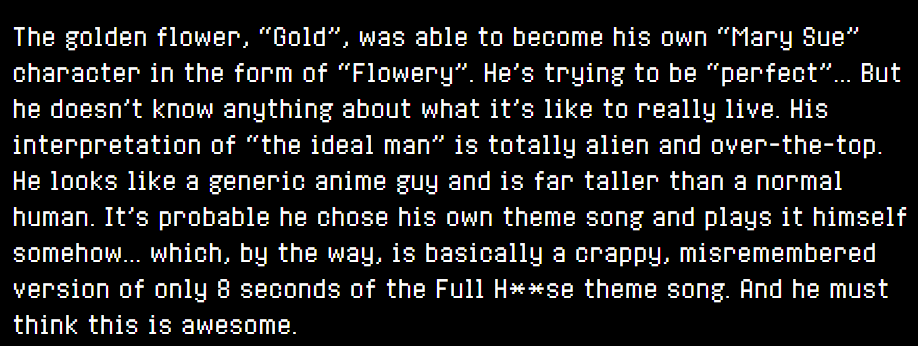 TemmieOrSmth99's tweet photo. OH MY FUCKING GOD FLOWERYS THEME REALLY WAS JUST FULL HOUSE IM CACKLING https://t.co/rRBIzKbpu0