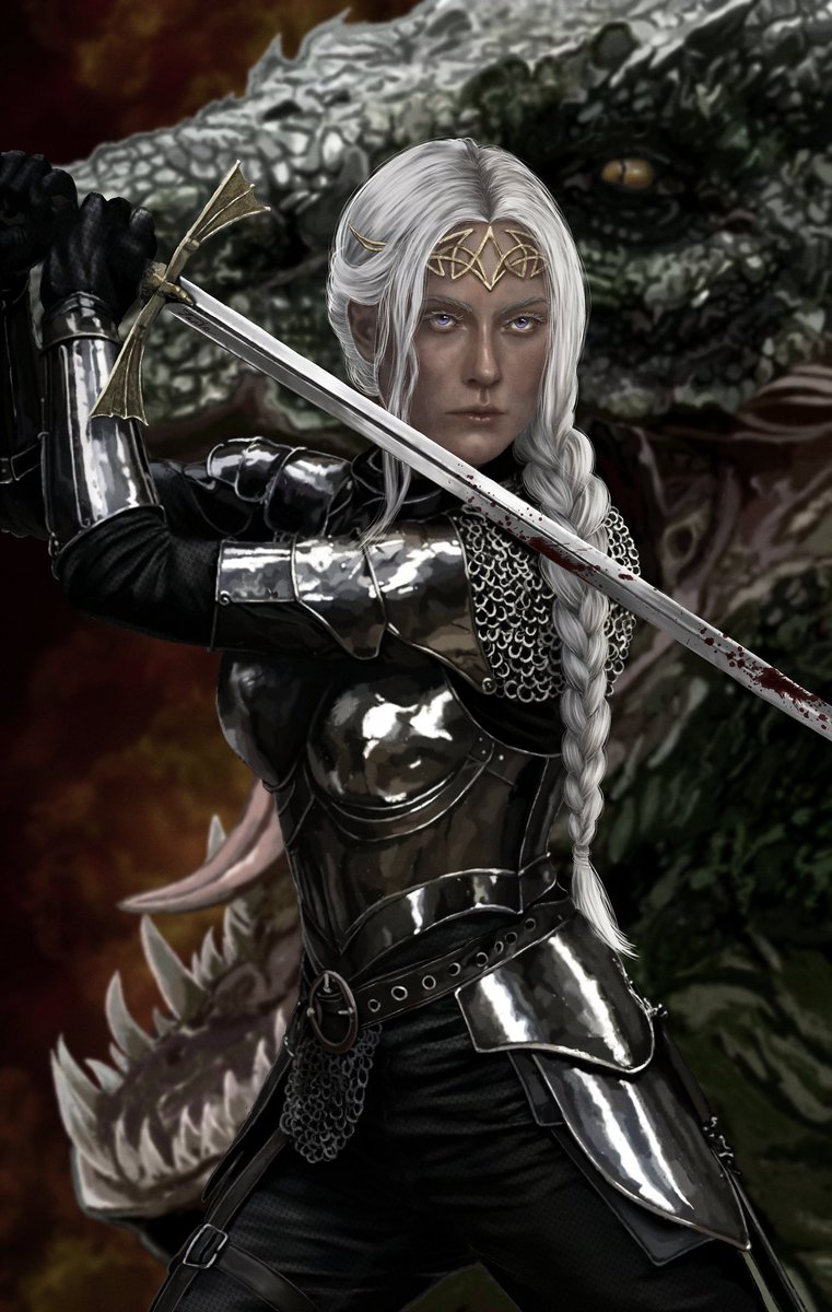 TenkoRina's tweet photo. Visenya Targaryen🐲
#asoiaffanart #targaryen https://t.co/BkoZC5o3yf