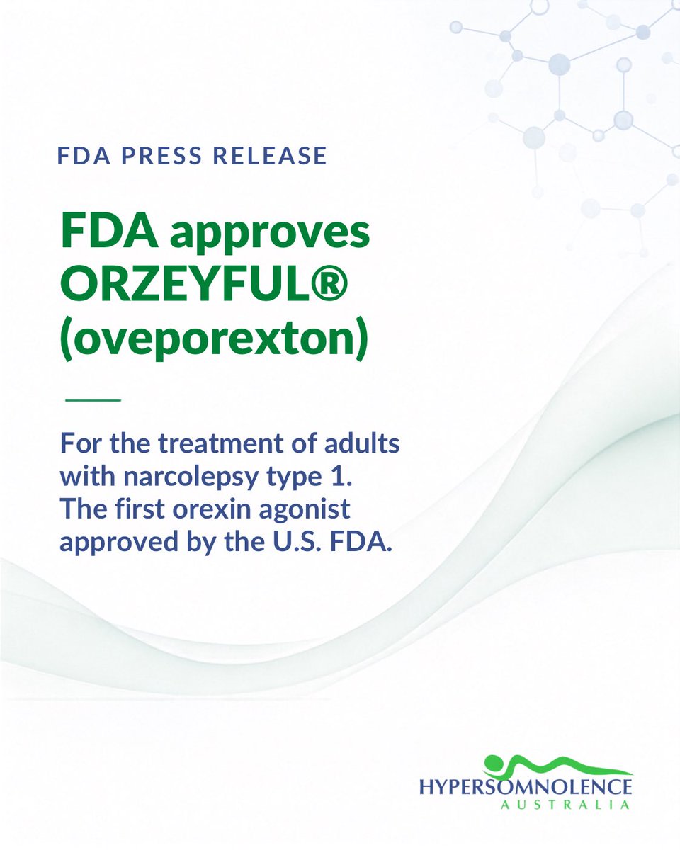 Hyper_Sleep's tweet photo. This is an exciting news for our narcolepsy friends in the USA! FDA announcement:
https://t.co/10oT1VCuss

If you are an Aussie with NT1 pls consider doing these surveys. It will help support getting this medication in Aust.

https://t.co/WMSuNUCqGY

&amp;

https://t.co/ONXsgb1W75 https://t.co/KHHJ04dwjW