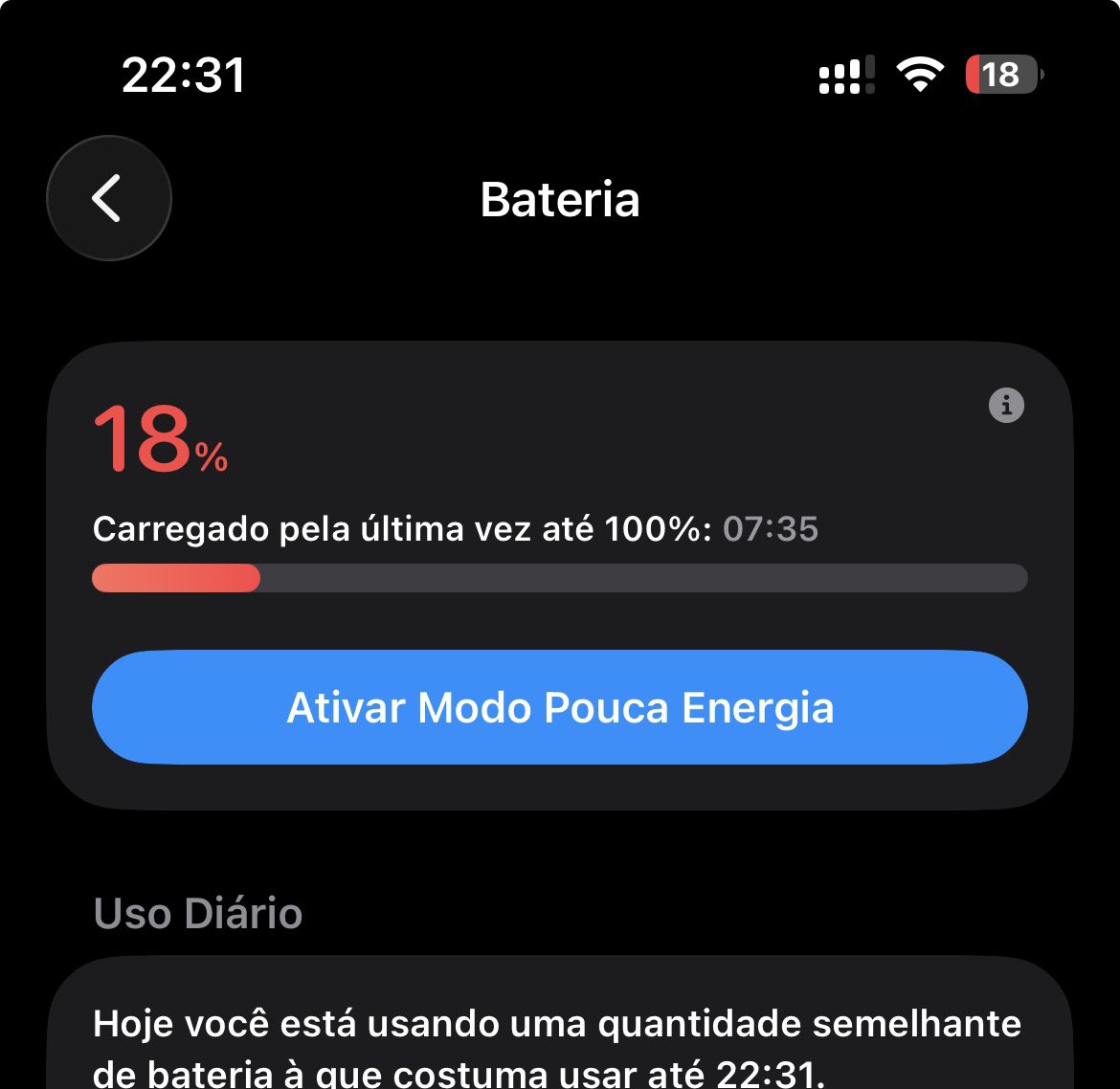 duarduuuu's tweet photo. Te amo bateria do iPhone 14 https://t.co/El9zvo5Fna